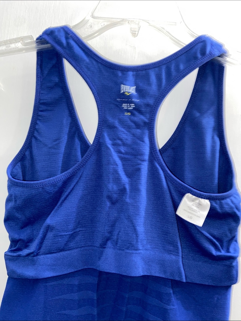 Everlast Blue Racerback Workout Tank - Picture 6 of 9
